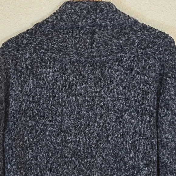 Vintage Italian Wool Blend Open Front Cardigan Sweater Neutral Cozy Size M - Picture 8 of 14